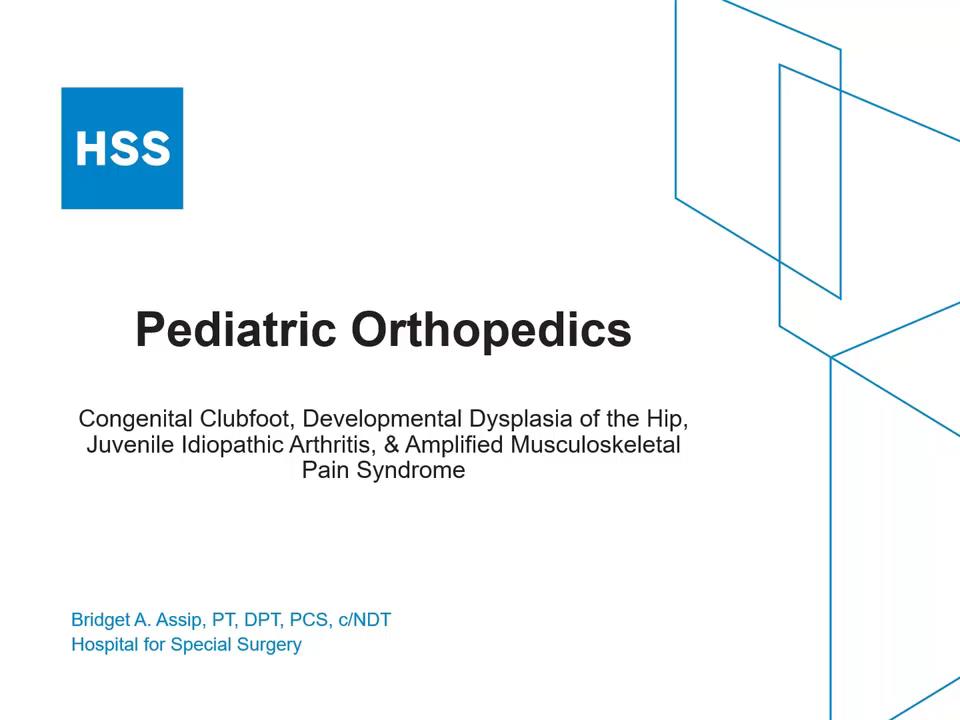 Pediatric Orthopedics - BA